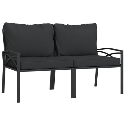 9-Tlg. Garten-Lounge-Set Mit En Kissen Stahl