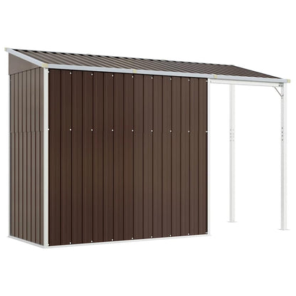 Gartenhaus Mit Schleppdach 277X107X181 Cm Stahl