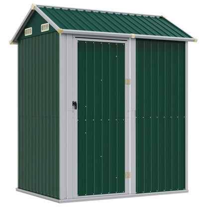 Gerätehaus Grün 192X152,5X237 Cm Verzinkter Stahl