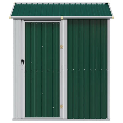 Gerätehaus Grün 192X152,5X237 Cm Verzinkter Stahl