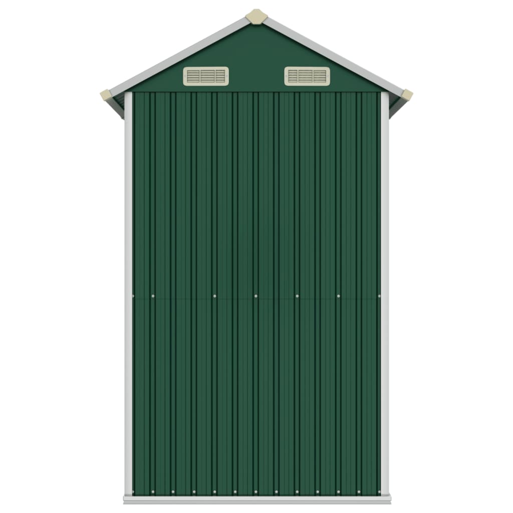 Gerätehaus Grün 192X152,5X237 Cm Verzinkter Stahl