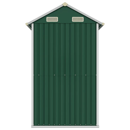 Gerätehaus Grün 192X152,5X237 Cm Verzinkter Stahl