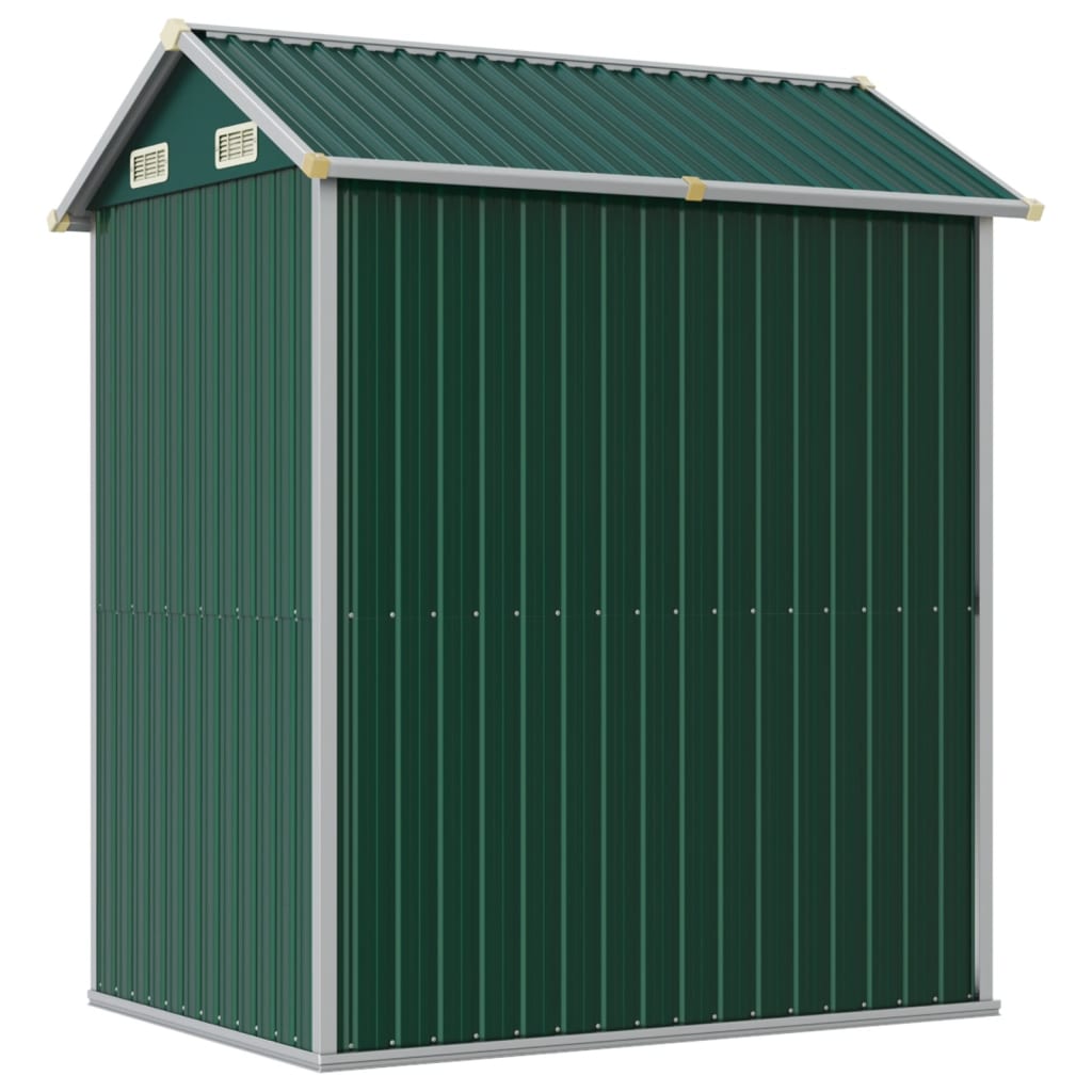 Gerätehaus Grün 192X152,5X237 Cm Verzinkter Stahl