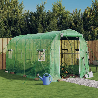 Gewächshaus Mit Stahlrahmen 16 M² 8X2X2 M