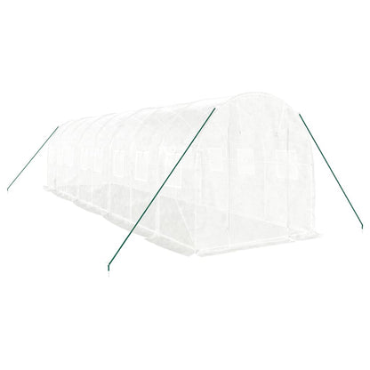 Gewächshaus Mit Stahlrahmen 16 M² 8X2X2 M