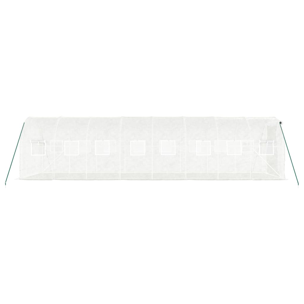 Gewächshaus Mit Stahlrahmen 16 M² 8X2X2 M