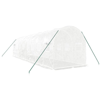 Gewächshaus Mit Stahlrahmen 16 M² 8X2X2 M