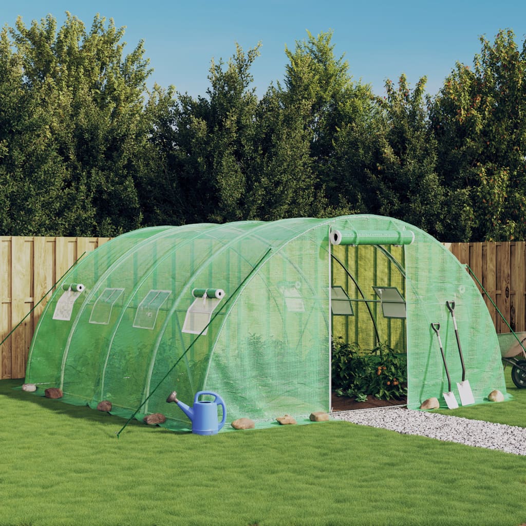Gewächshaus Mit Stahlrahmen 72 M² 18X4X2 M