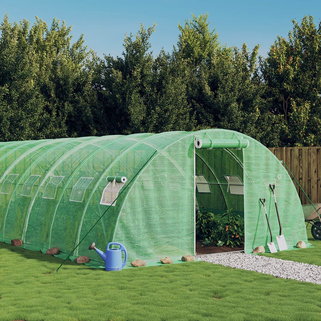 Gewächshaus Mit Stahlrahmen 72 M² 18X4X2 M