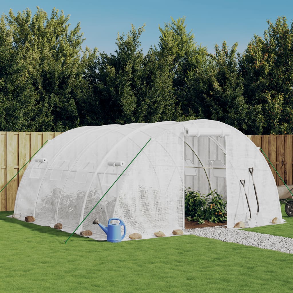 Gewächshaus Mit Stahlrahmen 72 M² 18X4X2 M