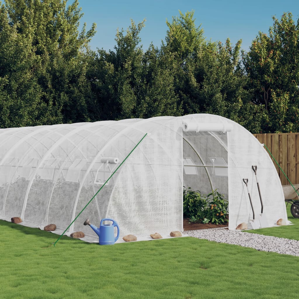 Gewächshaus Mit Stahlrahmen 72 M² 18X4X2 M