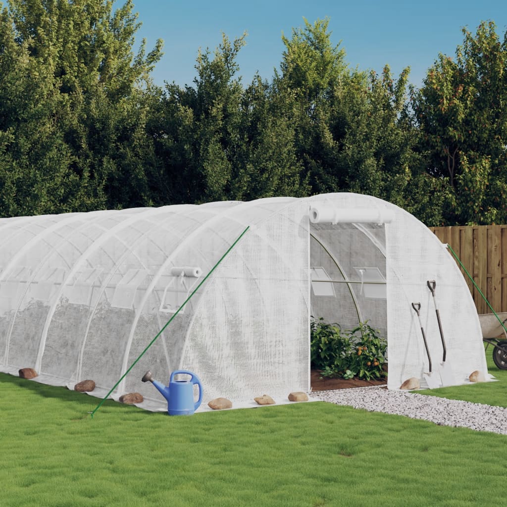 Gewächshaus Mit Stahlrahmen 72 M² 18X4X2 M