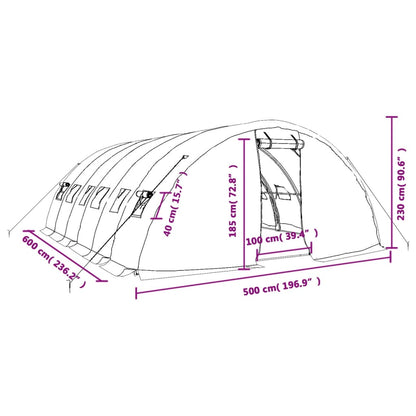 Gewächshaus Mit Stahlrahmen 30 M² 6X5X2,3 M