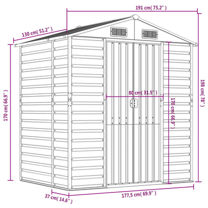 Gerätehaus Verzinkter Stahl