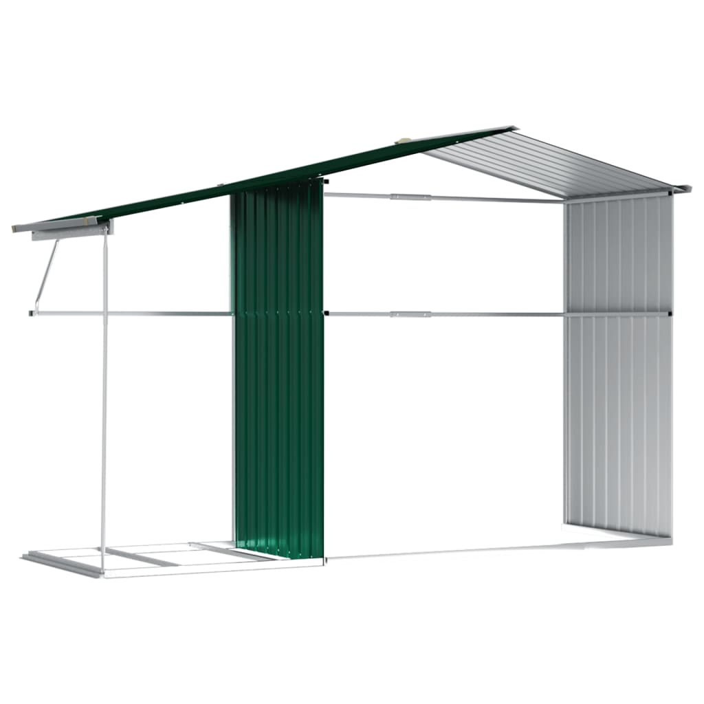 Gerätehaus 277X192,5X179 Cm Verzinkter Stahl