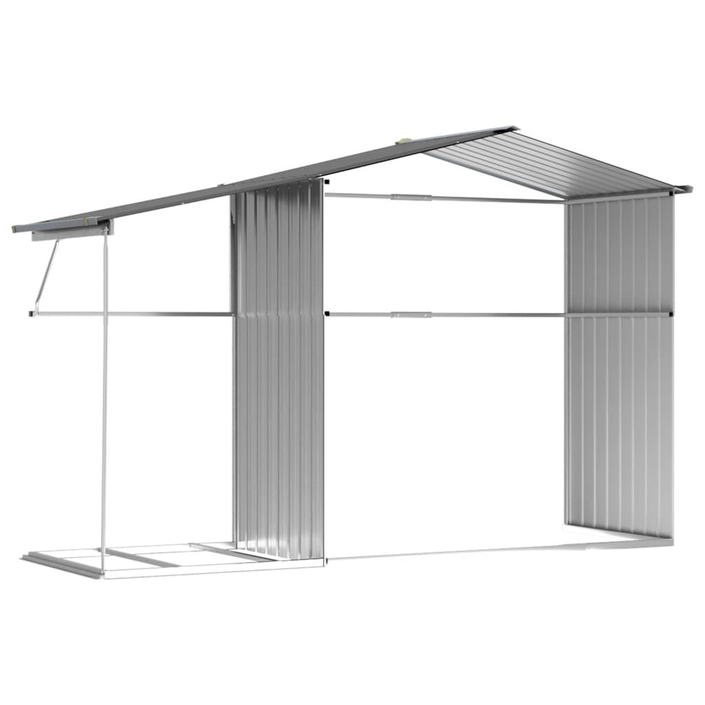 Gerätehaus 277X192,5X179 Cm Verzinkter Stahl