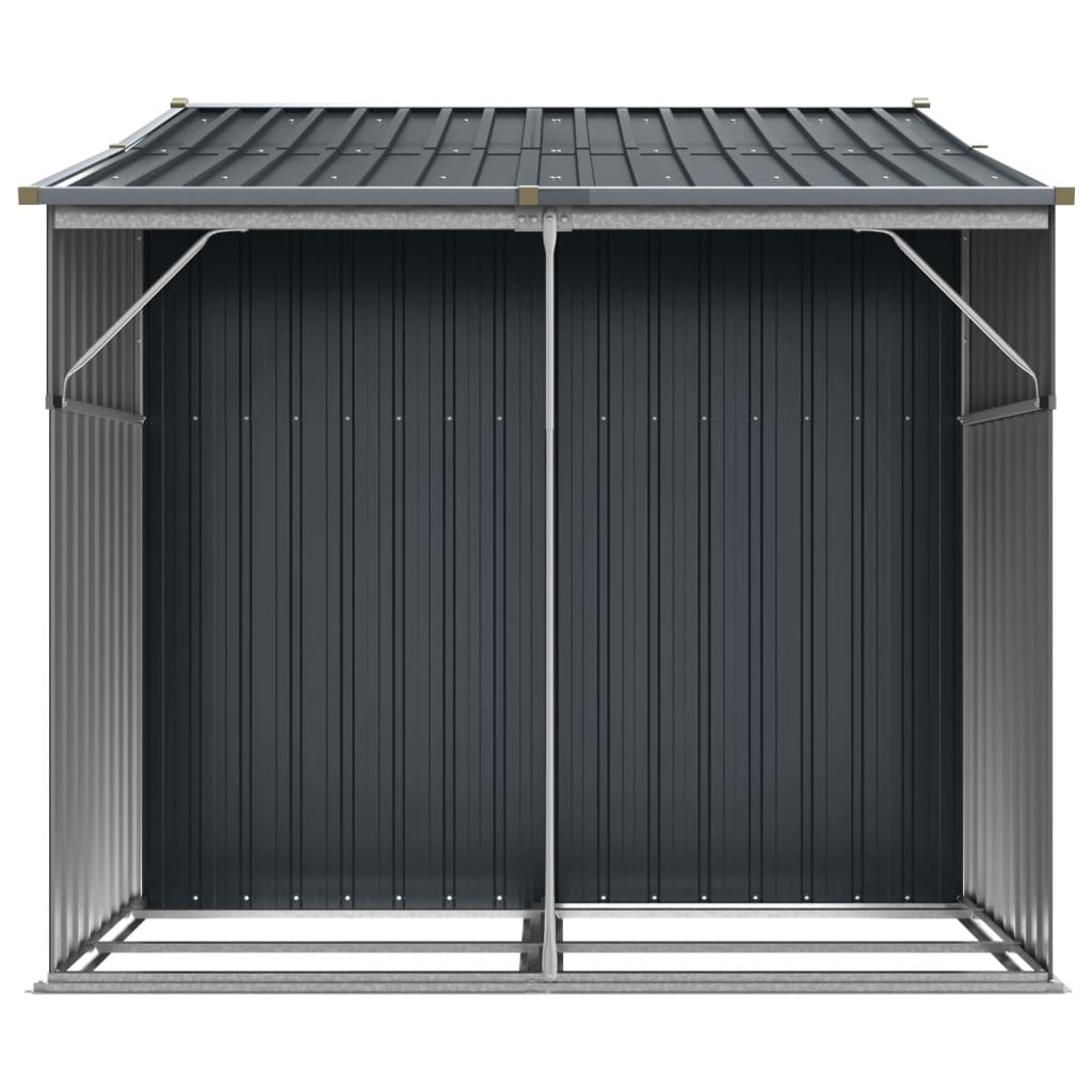 Gerätehaus 277X192,5X179 Cm Verzinkter Stahl