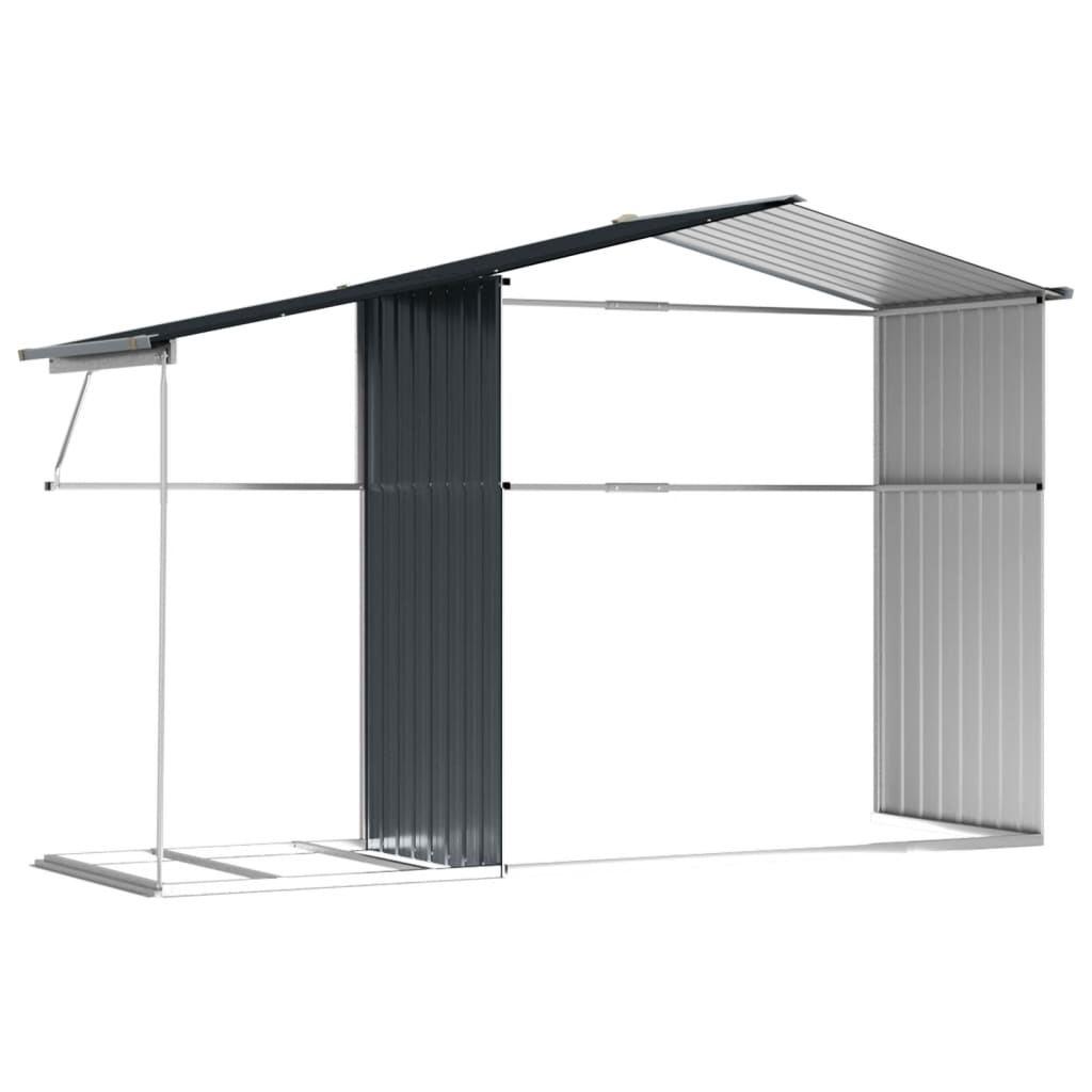 Gerätehaus 277X192,5X179 Cm Verzinkter Stahl
