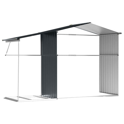 Gerätehaus 277X192,5X179 Cm Verzinkter Stahl