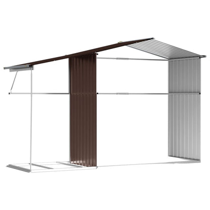 Gerätehaus 277X192,5X179 Cm Verzinkter Stahl