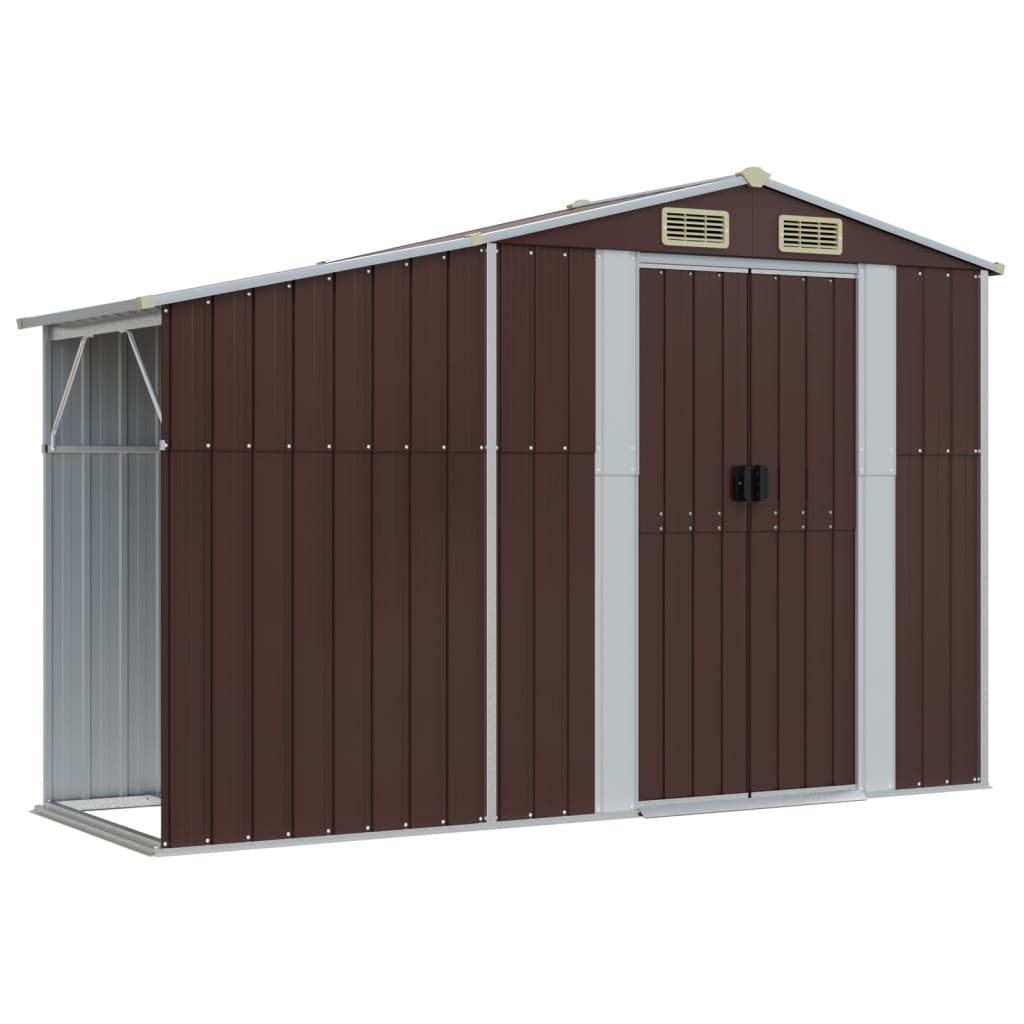 Gerätehaus 277X279X179 Cm Verzinkter Stahl