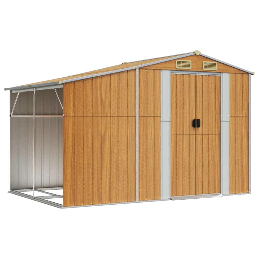 Gerätehaus 277X192,5X179 Cm Verzinkter Stahl