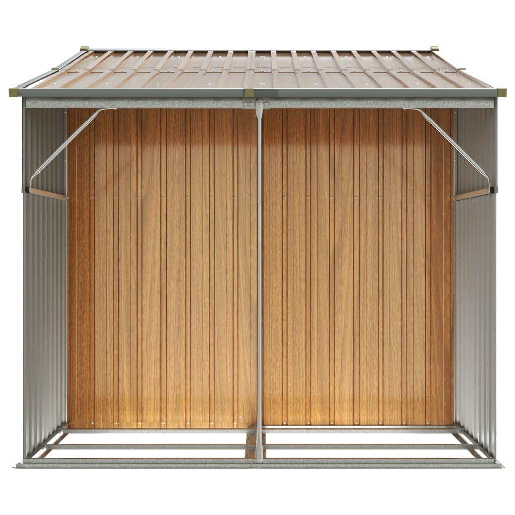 Gerätehaus 277X192,5X179 Cm Verzinkter Stahl