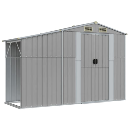 Gerätehaus 277X93X179 Cm Verzinkter Stahl