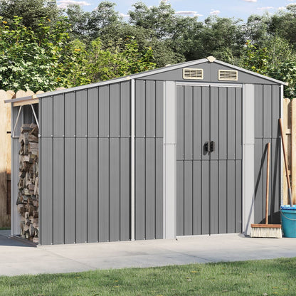 Gerätehaus 277X93X179 Cm Verzinkter Stahl