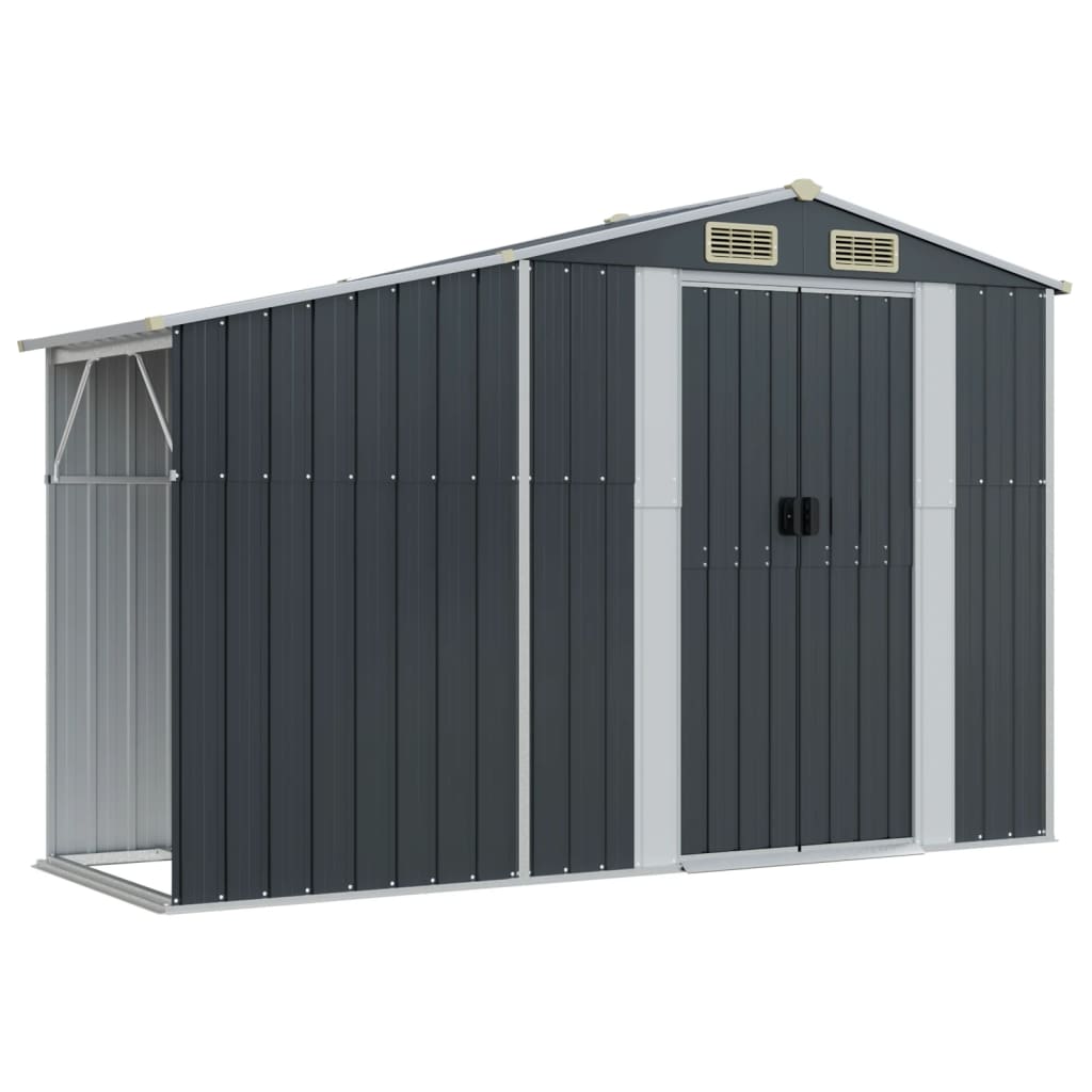 Gerätehaus 277X93X179 Cm Verzinkter Stahl