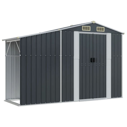Gerätehaus 277X93X179 Cm Verzinkter Stahl