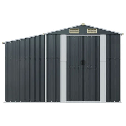 Gerätehaus 277X93X179 Cm Verzinkter Stahl