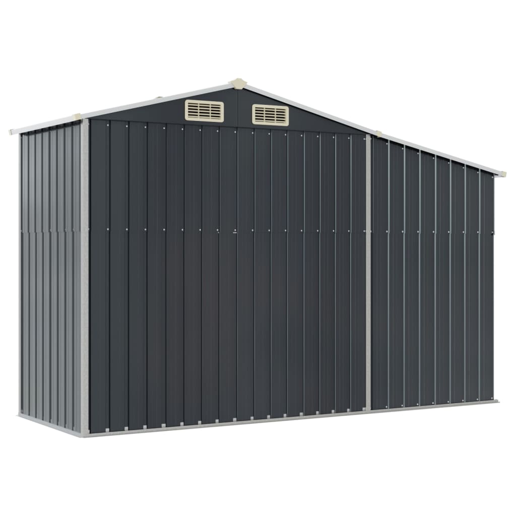 Gerätehaus 277X93X179 Cm Verzinkter Stahl