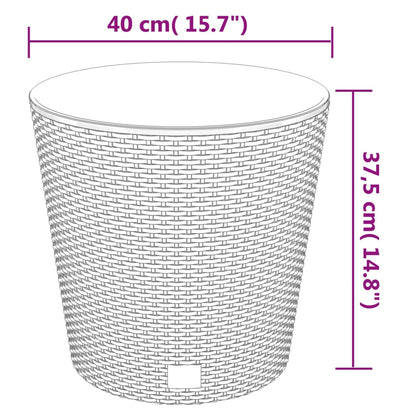Pflanzkübel Mit Herausnehmbaren Einsatz 35/37,5 L Pp