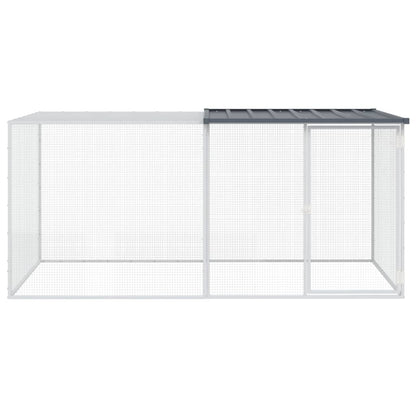 Hühnerkäfig Mit Dach 203X98X90 Cm Verzinkter Stahl