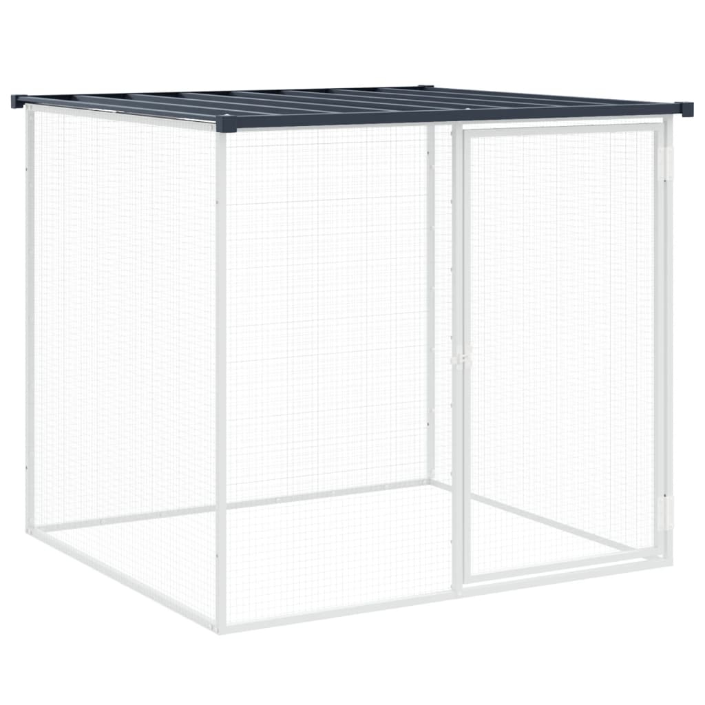 Hühnerkäfig Mit Dach 203X98X90 Cm Verzinkter Stahl