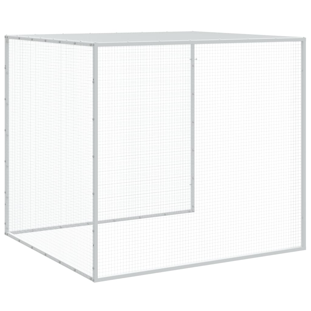 Hühnerkäfig Mit Dach 203X98X90 Cm Verzinkter Stahl