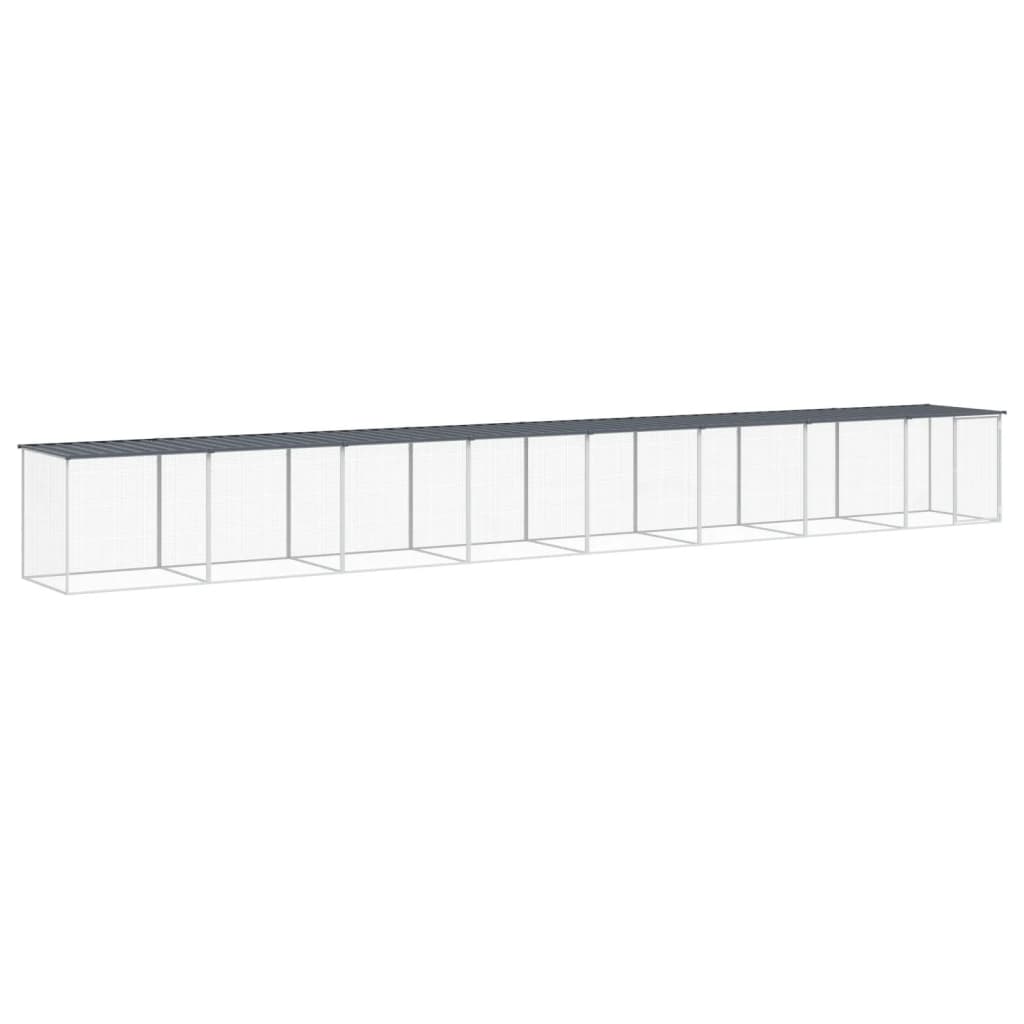 Hühnerkäfig Mit Dach 803X98X90 Cm Verzinkter Stahl