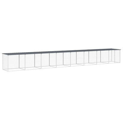 Hühnerkäfig Mit Dach 803X98X90 Cm Verzinkter Stahl