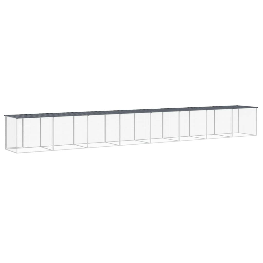 Hühnerkäfig Mit Dach 803X98X90 Cm Verzinkter Stahl