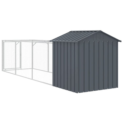 Hundehütte Mit Dach 117X405X123 Cm Verzinkter Stahl