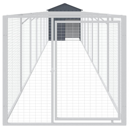 Hundehütte Mit Dach 117X813X123 Cm Verzinkter Stahl
