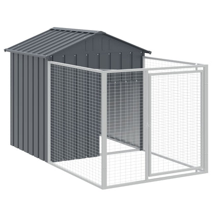 Hundehütte Mit Dach 117X813X123 Cm Verzinkter Stahl