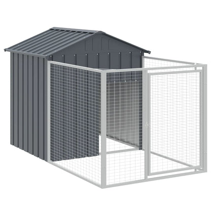 Hundehütte Mit Dach 117X1017X123 Cm Verzinkter Stahl