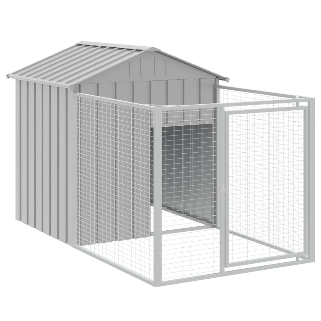 Hundehütte Mit Dach 117X609X123 Cm Verzinkter Stahl
