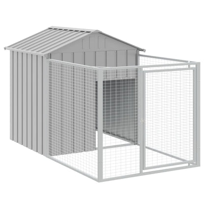 Hundehütte Mit Dach 117X609X123 Cm Verzinkter Stahl