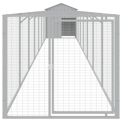 Hundehütte Mit Dach 117X813X123 Cm Verzinkter Stahl