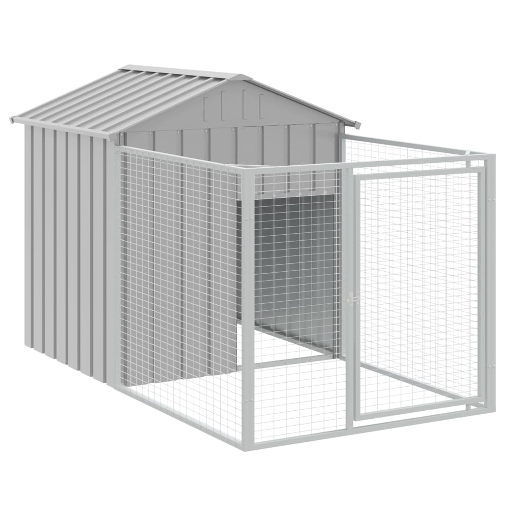 Hundehütte Mit Dach 117X813X123 Cm Verzinkter Stahl