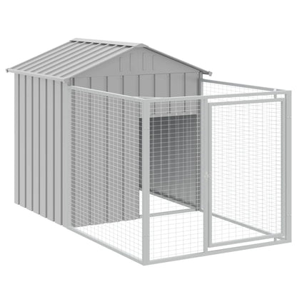 Hundehütte Mit Dach 117X1221X123 Cm Verzinkter Stahl