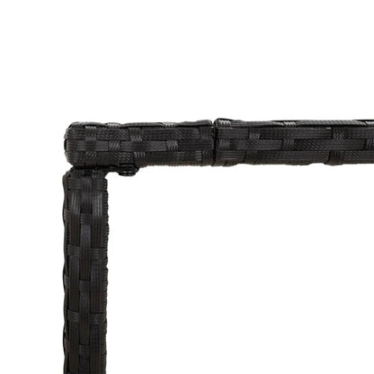 9-Tlg. Gartenbar-Set Mit Kissen Poly Rattan